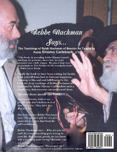 Rebbe Nachman Says... The Teachings of Rabbi Nachman by Rabbi Shlomo Carlebach