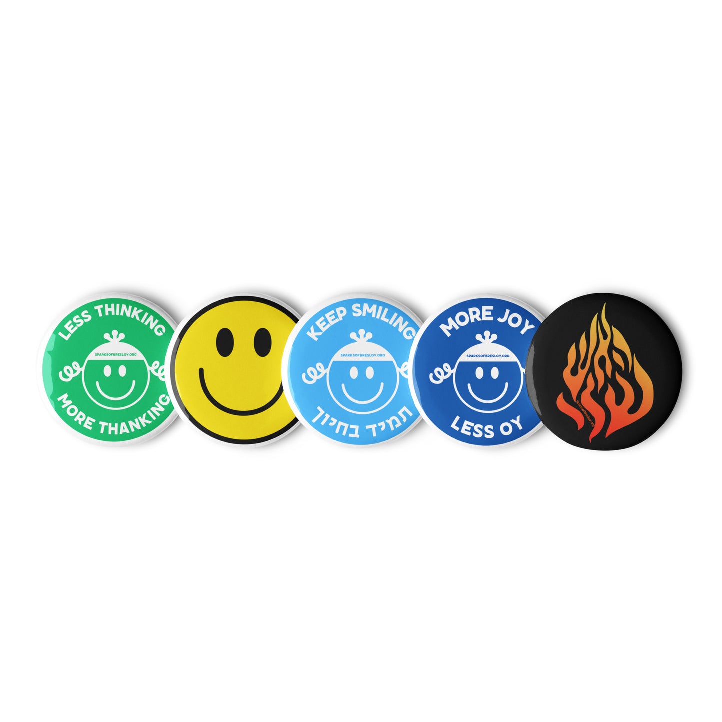 Set of Breslov Pin Buttons
