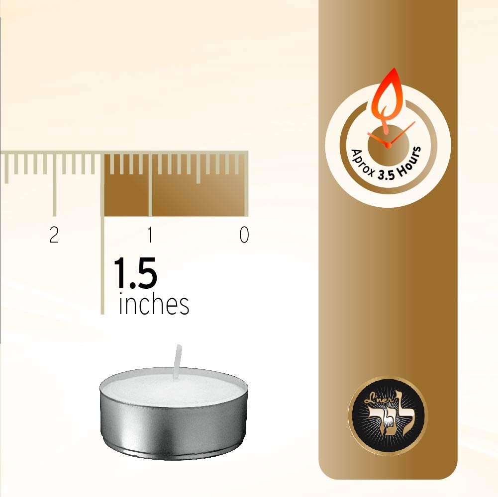 Tea Light Candles – Set of 100 Unscented Tea Lights – Burns Aprx. 3.5 Hour