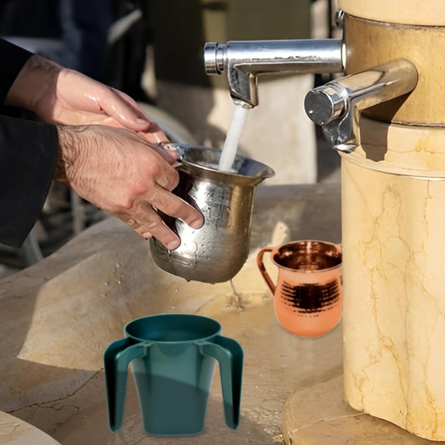 Majestic Giftware Plastic Washing Cup for Netilat Yadayim