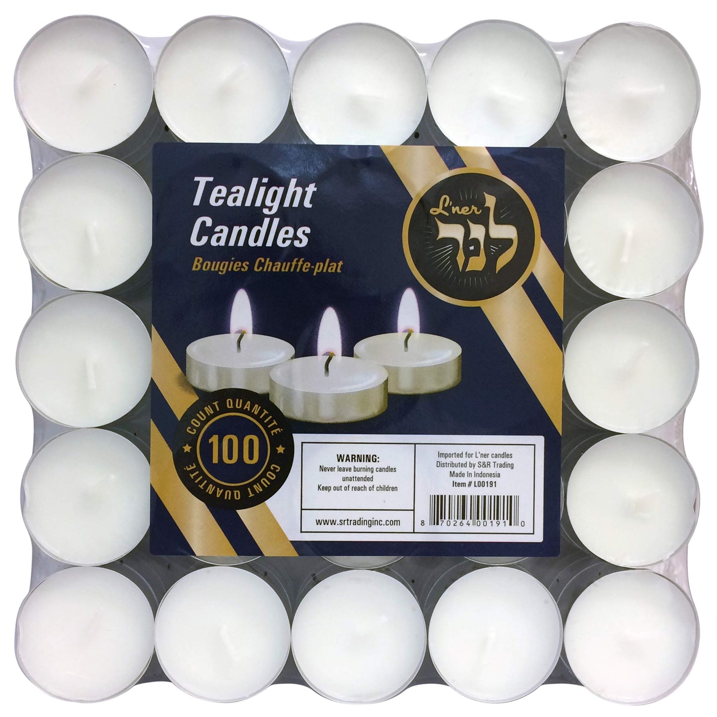 Tea Light Candles – Set of 100 Unscented Tea Lights – Burns Aprx. 3.5 Hour
