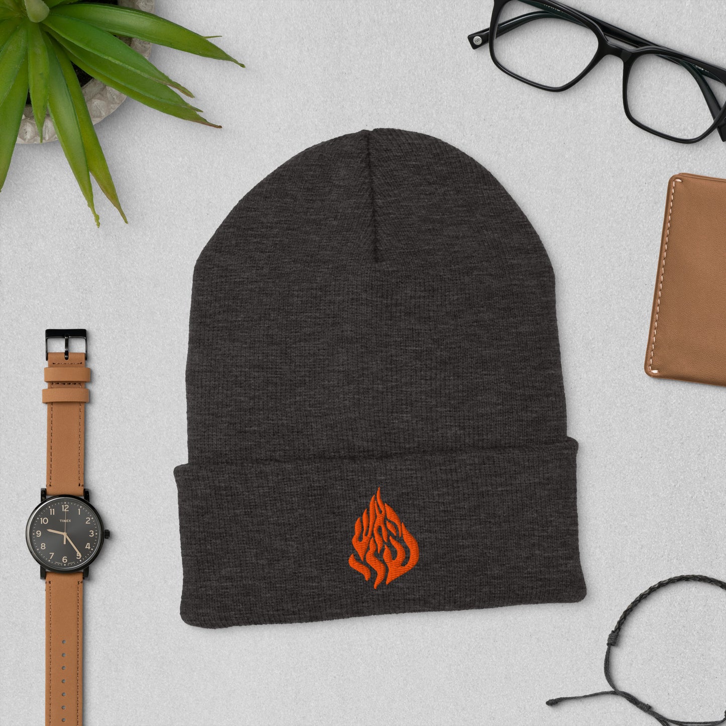 Breslov "My Fire" Cuffed Beanie/Winter Hat