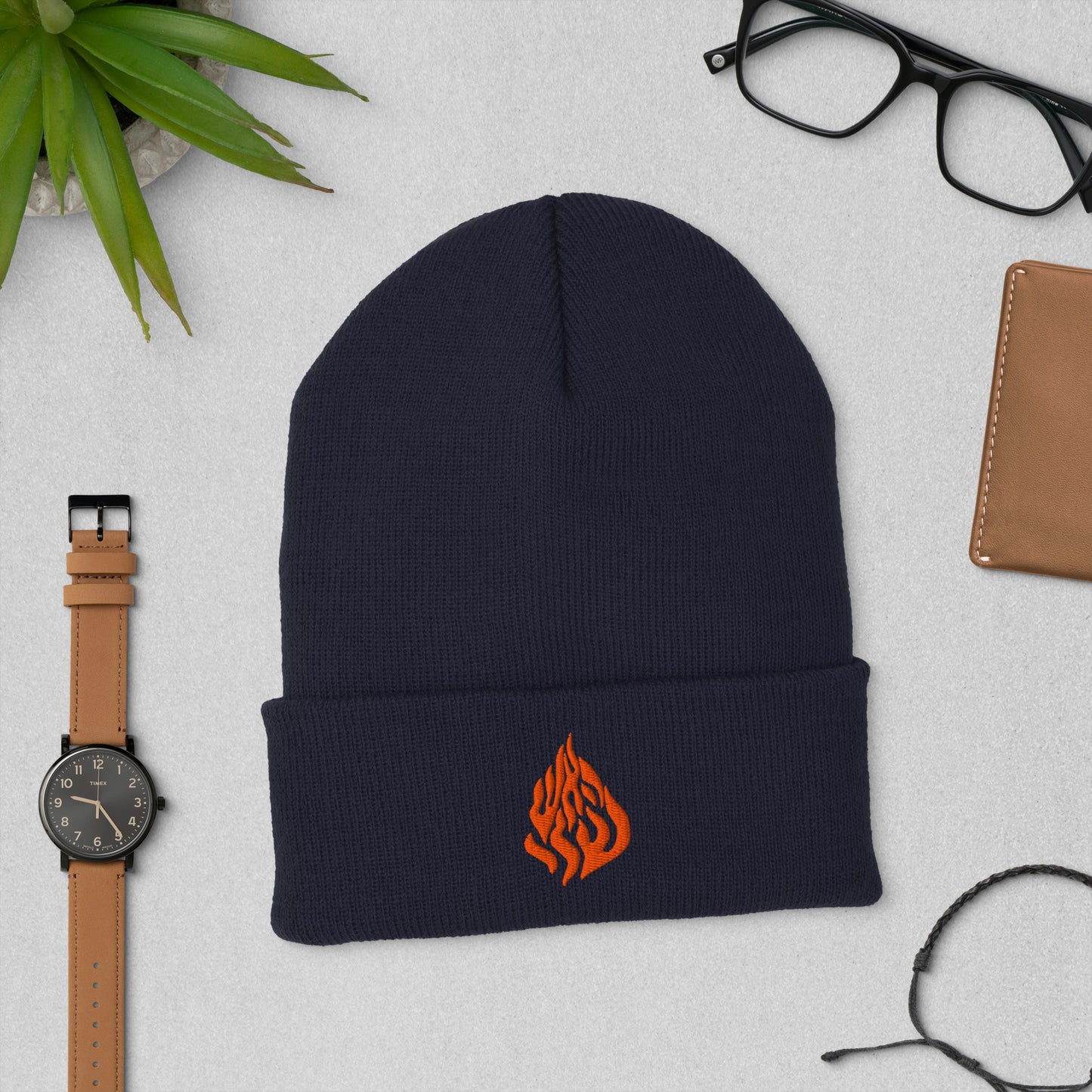 Breslov "My Fire" Cuffed Beanie/Winter Hat