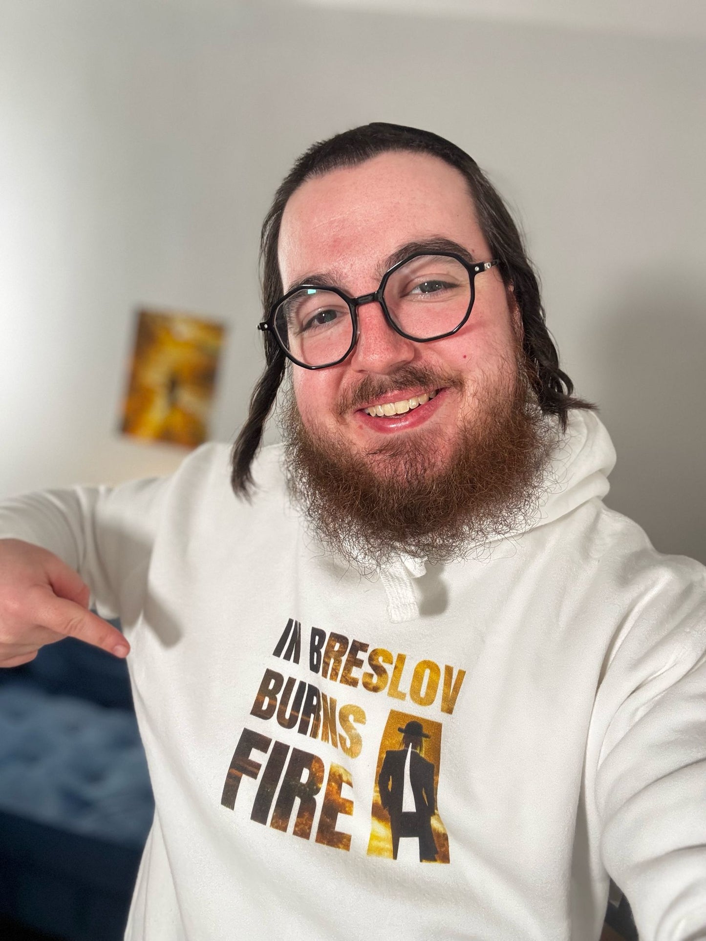 In Breslov Burns a Fire Hoodie
